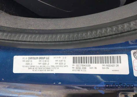 2010 Dodge Avenger Express z USA, uszkodzony, nr VIN 1B3CC1FB5AN191830